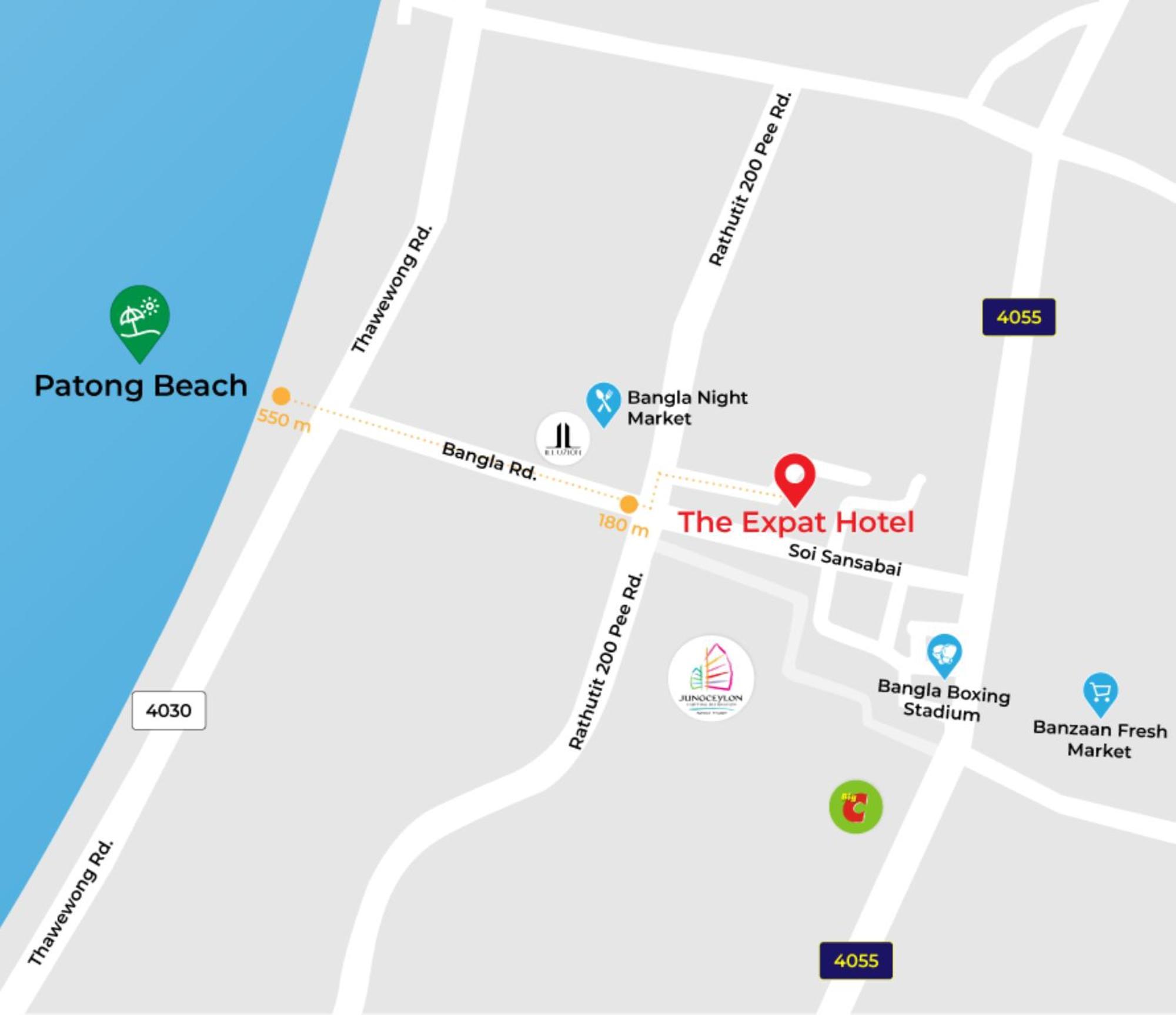 The Expat Hotel Patong Exterior foto